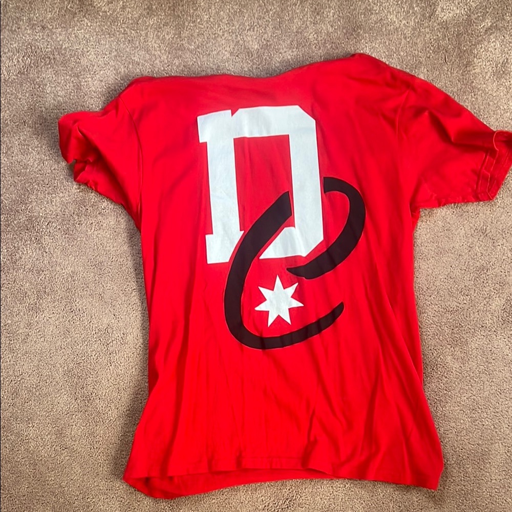 Red Graphic T-Shirt with Bold Design